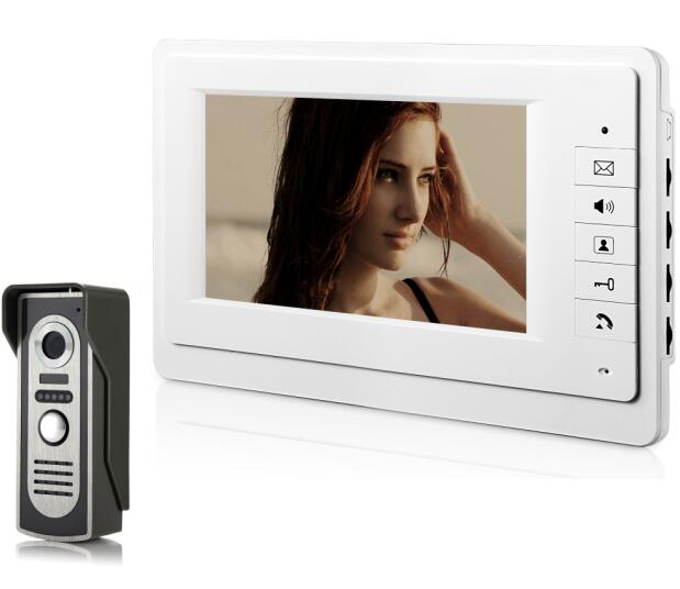 7" Video Door Intercom Indoor Monitor For Home Security