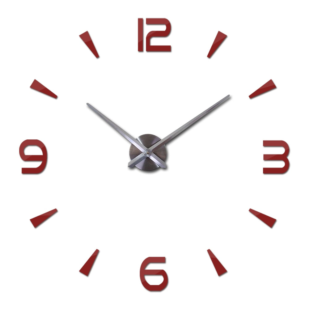 Acrylic Mirror Brief Fashion Wall Clock