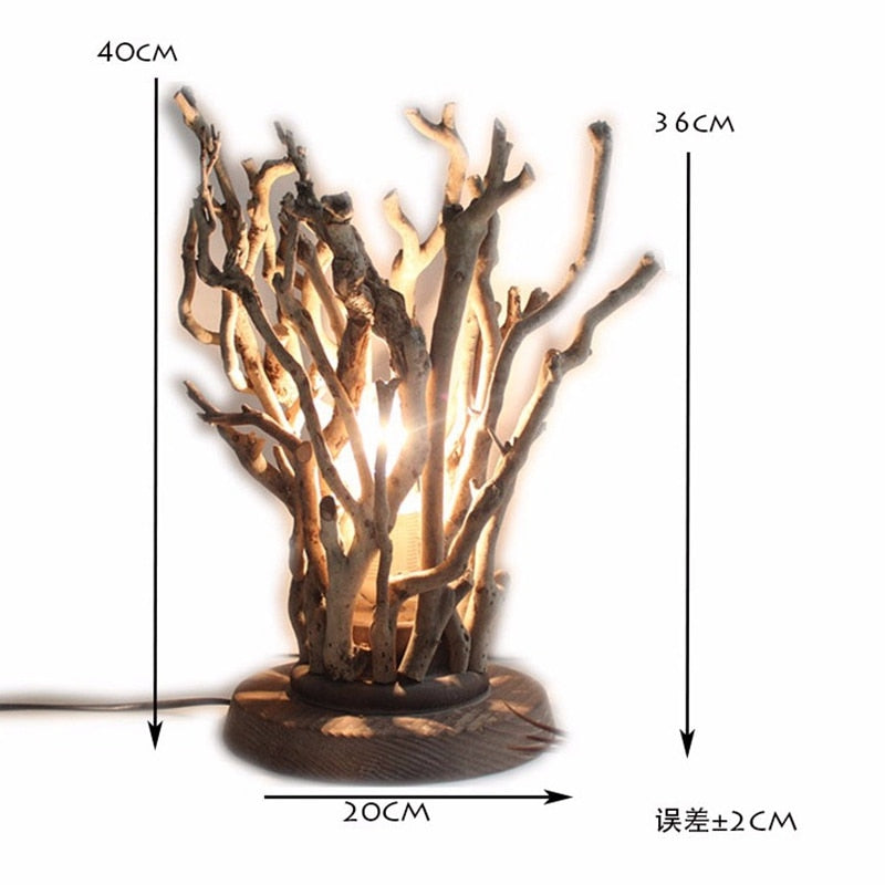 Creative Original Hand Tree Wood Table Lamps