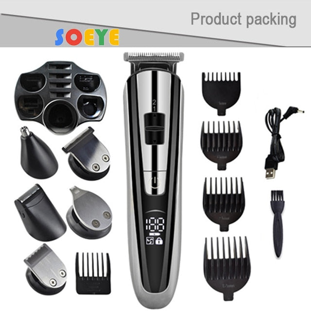 Multifunction Men Portable Electric Hair Trimmer