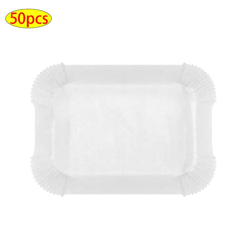 Rectangular Double Pan Air Fryer Disposable Paper