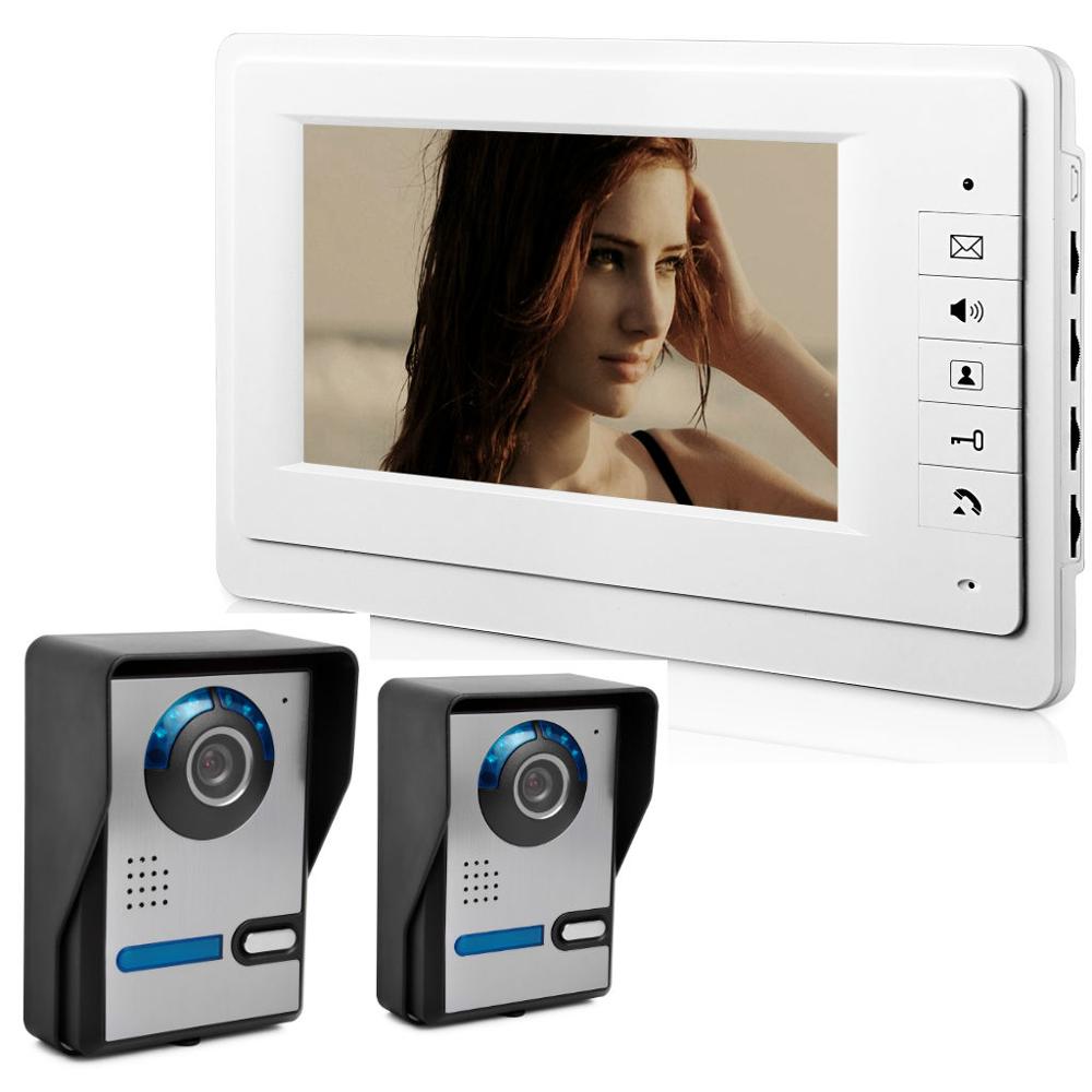 7" Video Door Intercom Indoor Monitor For Home Security