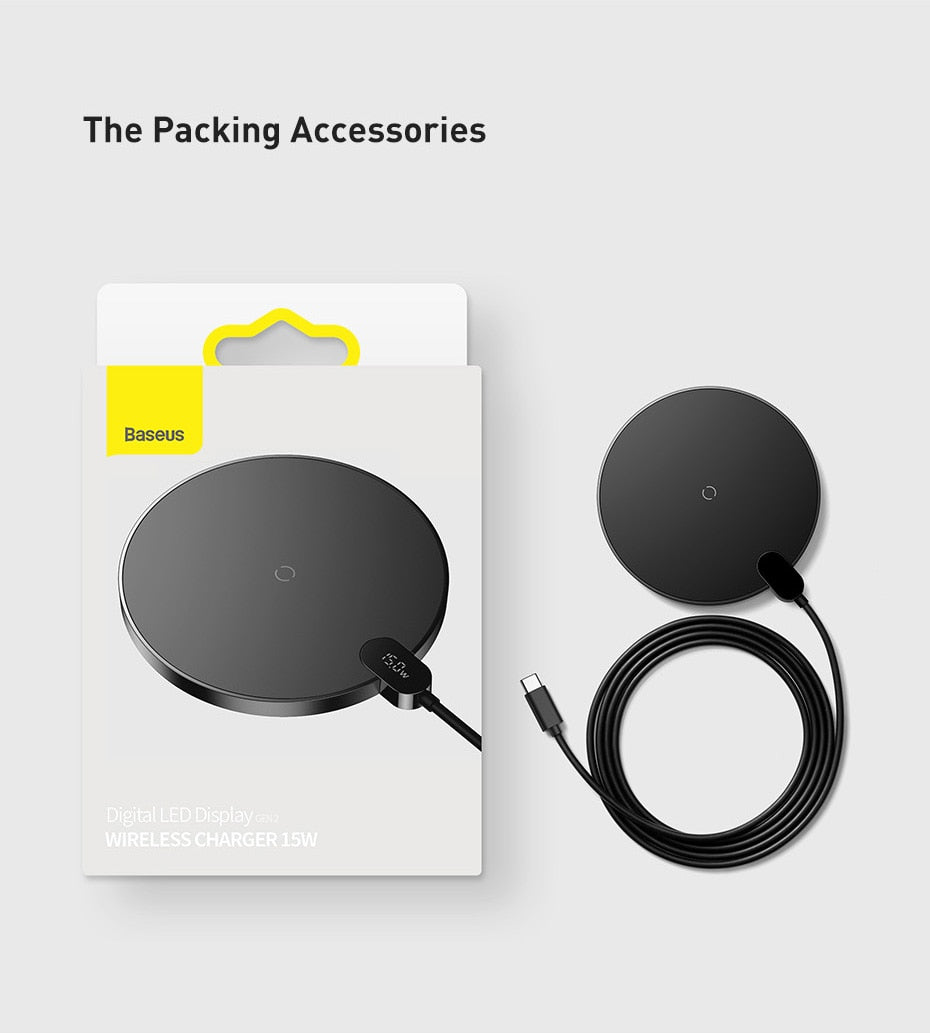 Portable 15W  Wireless Charger For iPhone