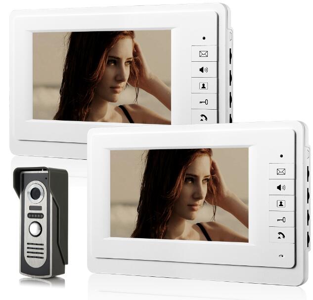 7" Video Door Intercom Indoor Monitor For Home Security