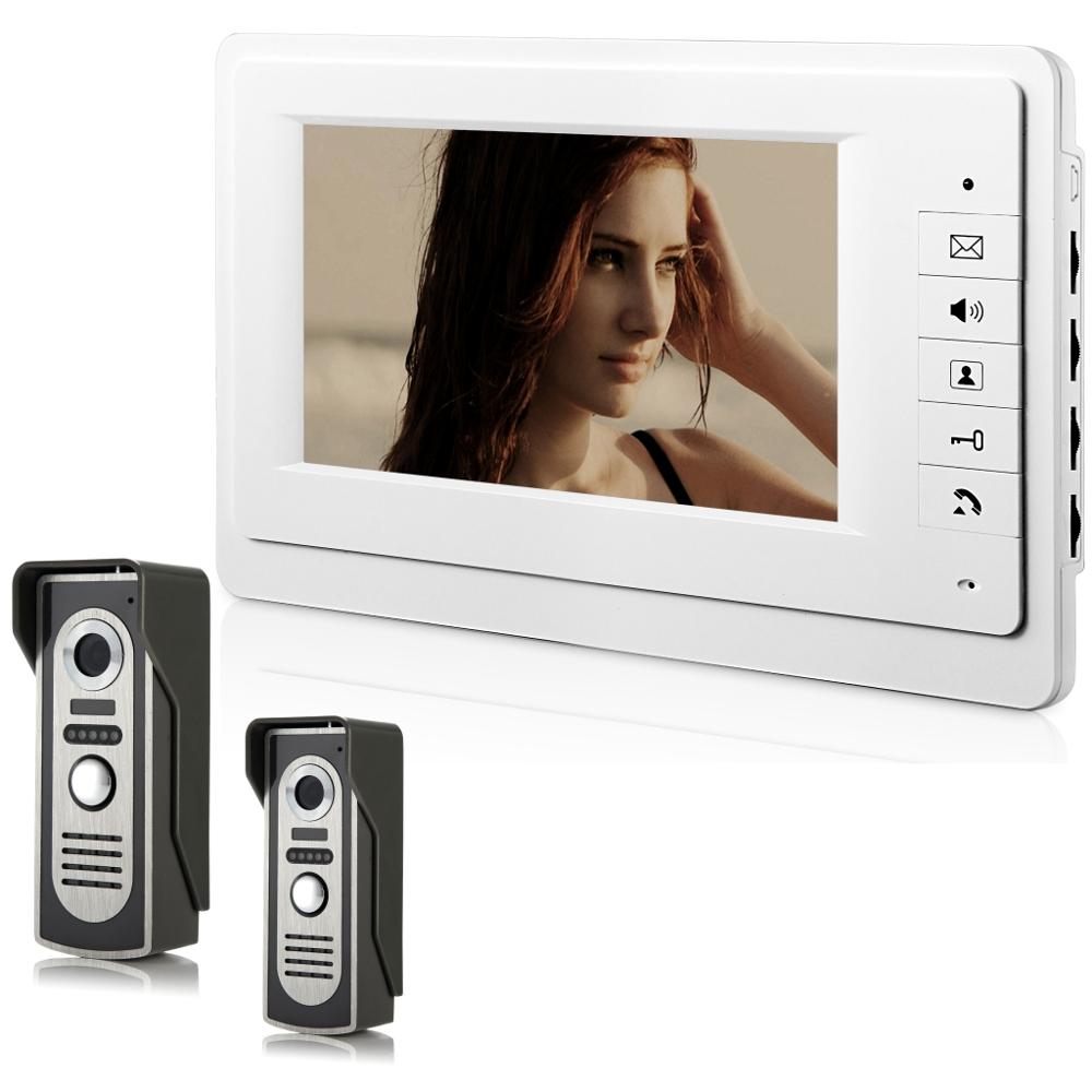 7" Video Door Intercom Indoor Monitor For Home Security