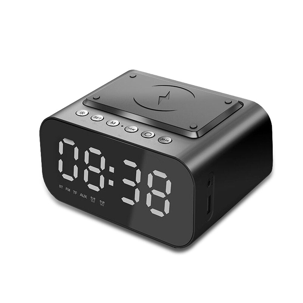 Portable LED Smart Digital Clock Wireless Charger